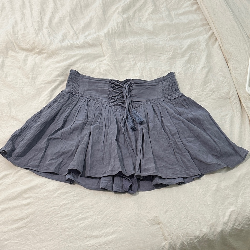 Mustard Seed Gray Mini Skirt